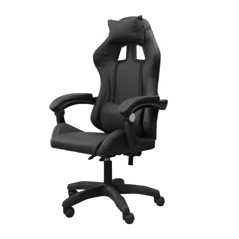 DASCK – Silla de Oficina con Reposacabezas, Respaldo Ajustable y Base Giratoria – Color Negro - Imagen 2