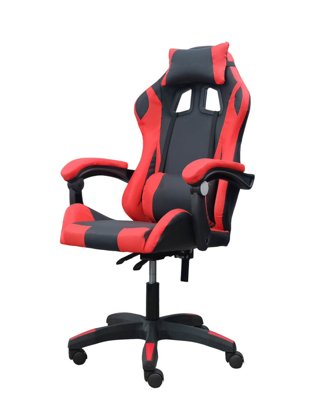 DASCK – Silla de Oficina con Reposacabezas, Respaldo Ajustable y Base Giratoria – Color Rojo - Imagen 2