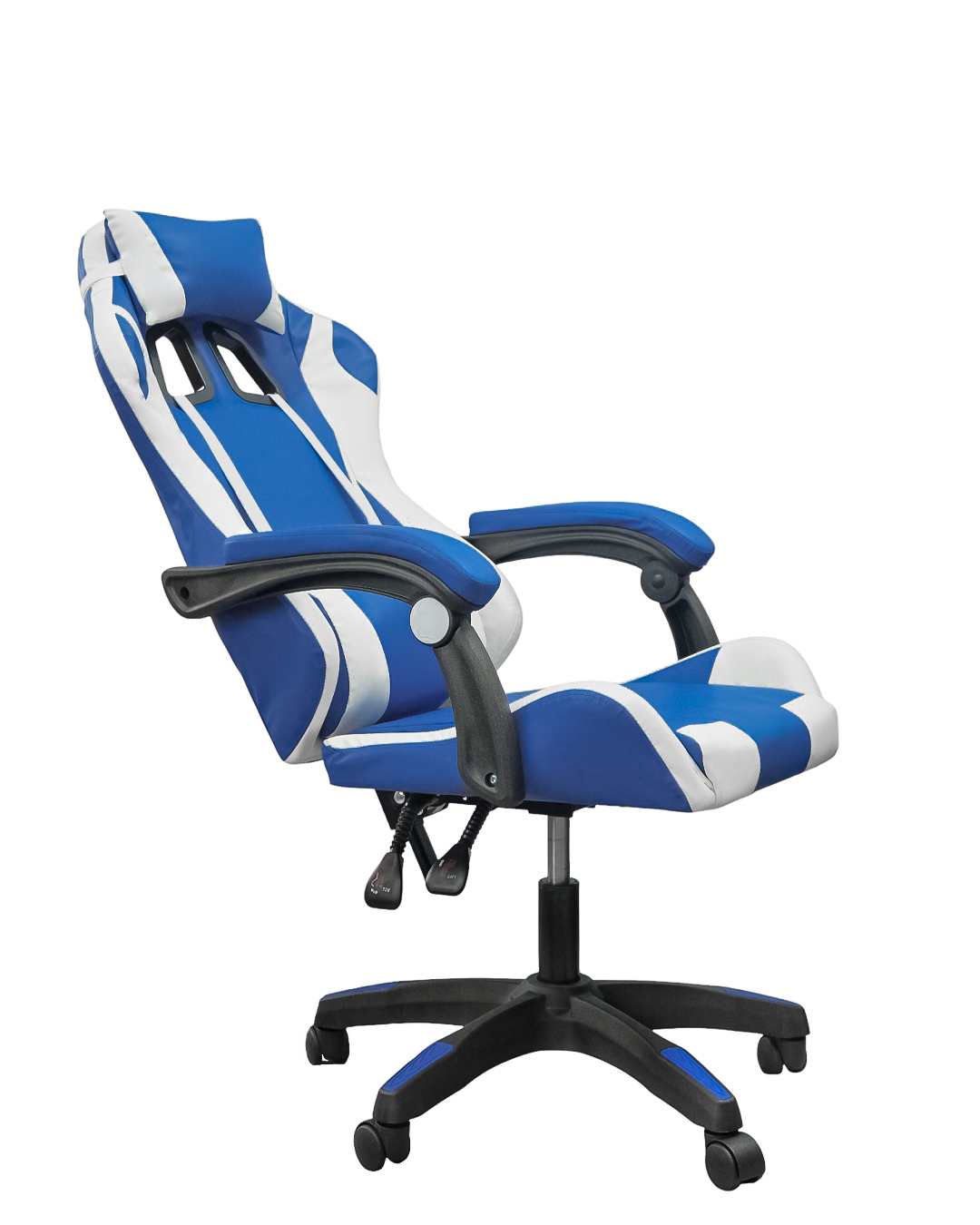 DASCK – Silla Gaming con Reposacabezas, Respaldo Ajustable y Base Giratoria – Color Azul - Imagen 6