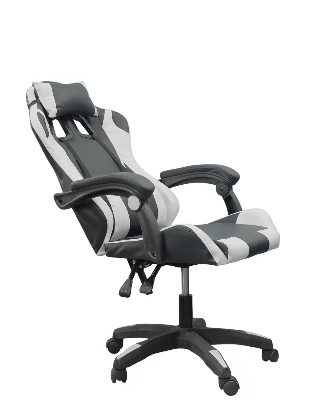DASCK – Silla Gaming con Reposacabezas, Respaldo Ajustable y Base Giratoria – Color Blanca - Imagen 2