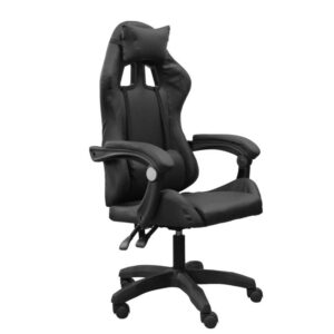 DASCK – Silla de Oficina con Reposacabezas, Respaldo Ajustable y Base Giratoria – Color Negro