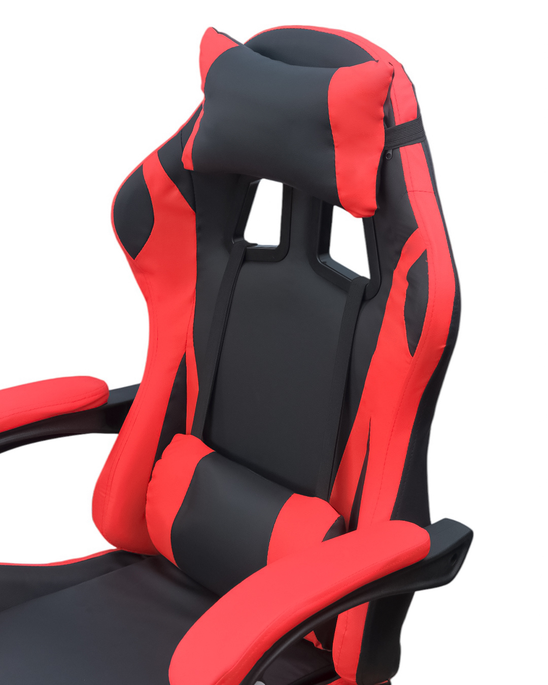 DASCK – Silla de Oficina con Reposacabezas, Respaldo Ajustable y Base Giratoria – Color Rojo - Imagen 5