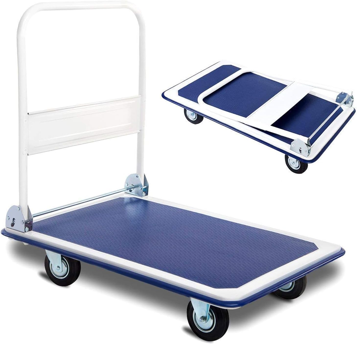 Carro DASCK Plataforma de Carga Plegable con Ruedas – 150 kg – Acero Reforzado