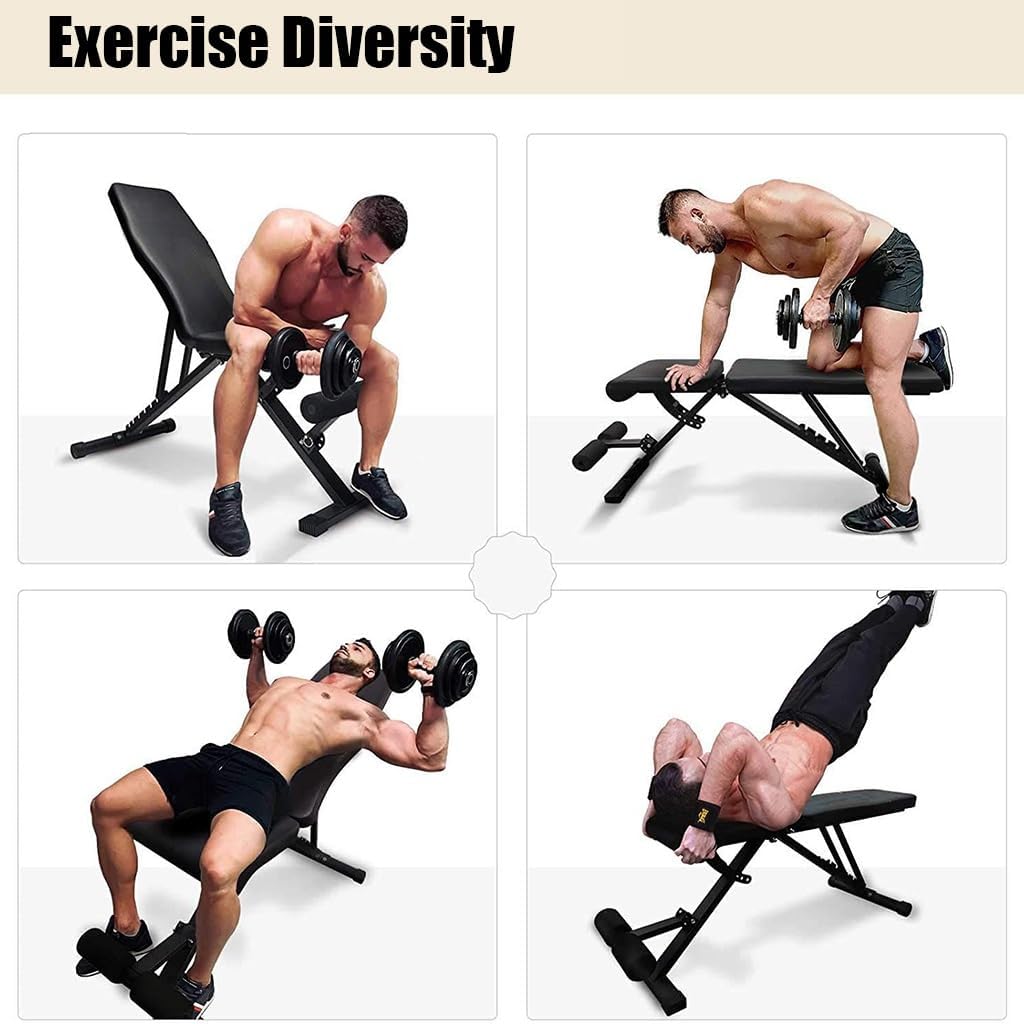 DASCK – Banco de Pesas Ajustable Plegable para Entrenamiento Multifunción - Imagen 6