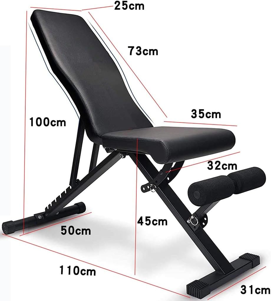 DASCK – Banco de Pesas Ajustable Plegable para Entrenamiento Multifunción - Imagen 2