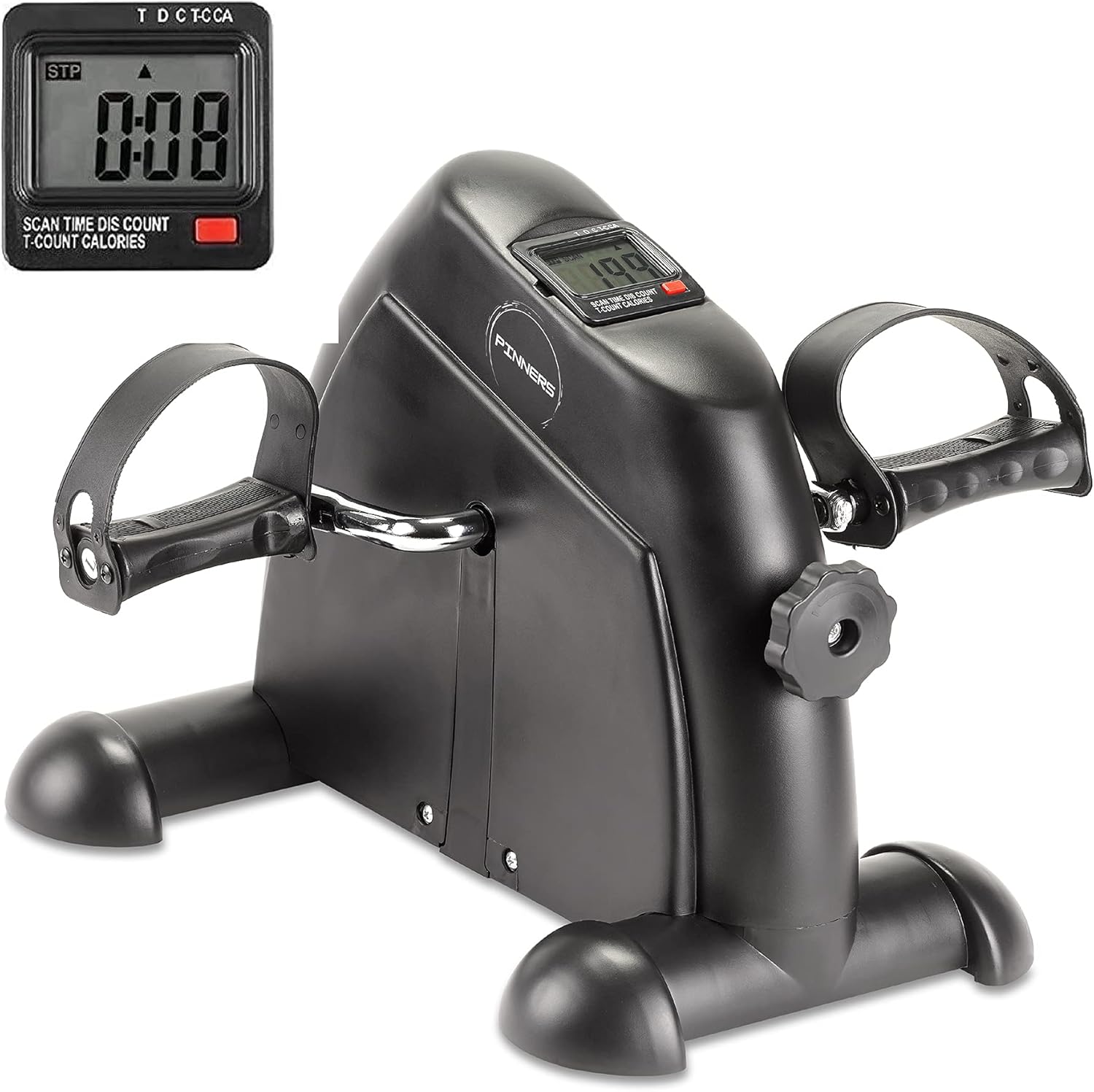 DASCK - Mini Bicicleta Estática con Pedales y Pantalla LCD para Piernas y Brazos