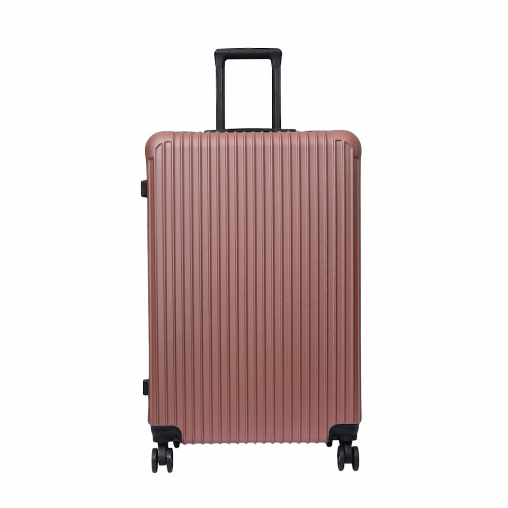 DASCK - Juego de 3 Maletas de Viaje Trolley ABS Semirrígidas con Ruedas Dobles 360° y Cerradura de Combinación - Rosa - Imagen 2