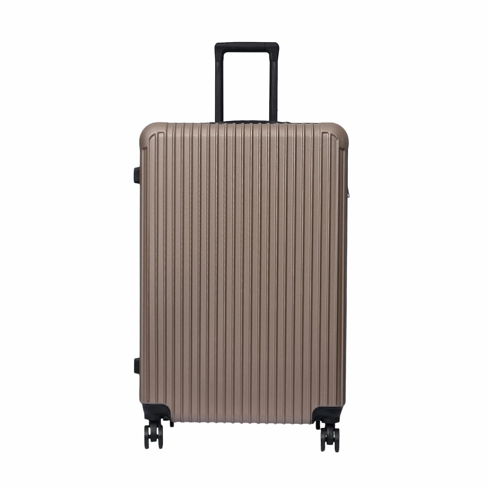 DASCK - Juego de 3 Maletas de Viaje Trolley ABS Semirrígidas con Ruedas Dobles 360° y Cerradura de Combinación - Marrón - Imagen 4