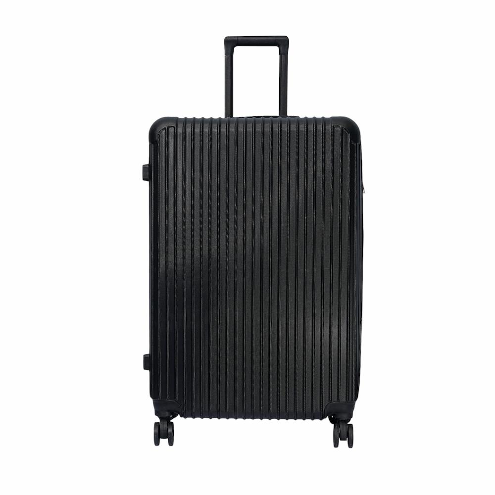 DASCK - Juego de 3 Maletas de Viaje Trolley ABS Semirrígidas con Ruedas Dobles 360° y Cerradura de Combinación - Negro - Imagen 2