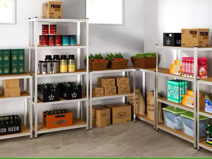 DASCK - Pack 2 Estanterías Metálicas Galvanizadas 180x90x40 cm, 5 Baldas, 875 kg c/u - Imagen 9