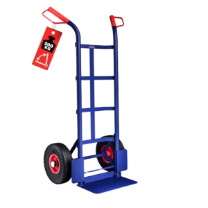 DASCK - Carretilla de Mano Plegable con Ruedas Neumáticas, Plataforma Reforzada, 200 kg