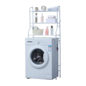 DASCK – Esantería Sobre Lavadora con 3 Baldas Ajustables – Blanca