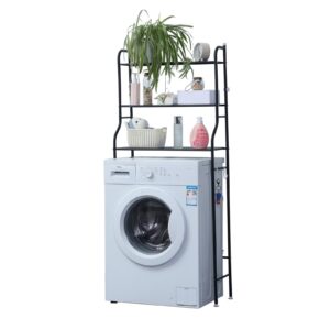 DASCK – Esantería Sobre Lavadora con 3 Baldas Ajustables – Negra