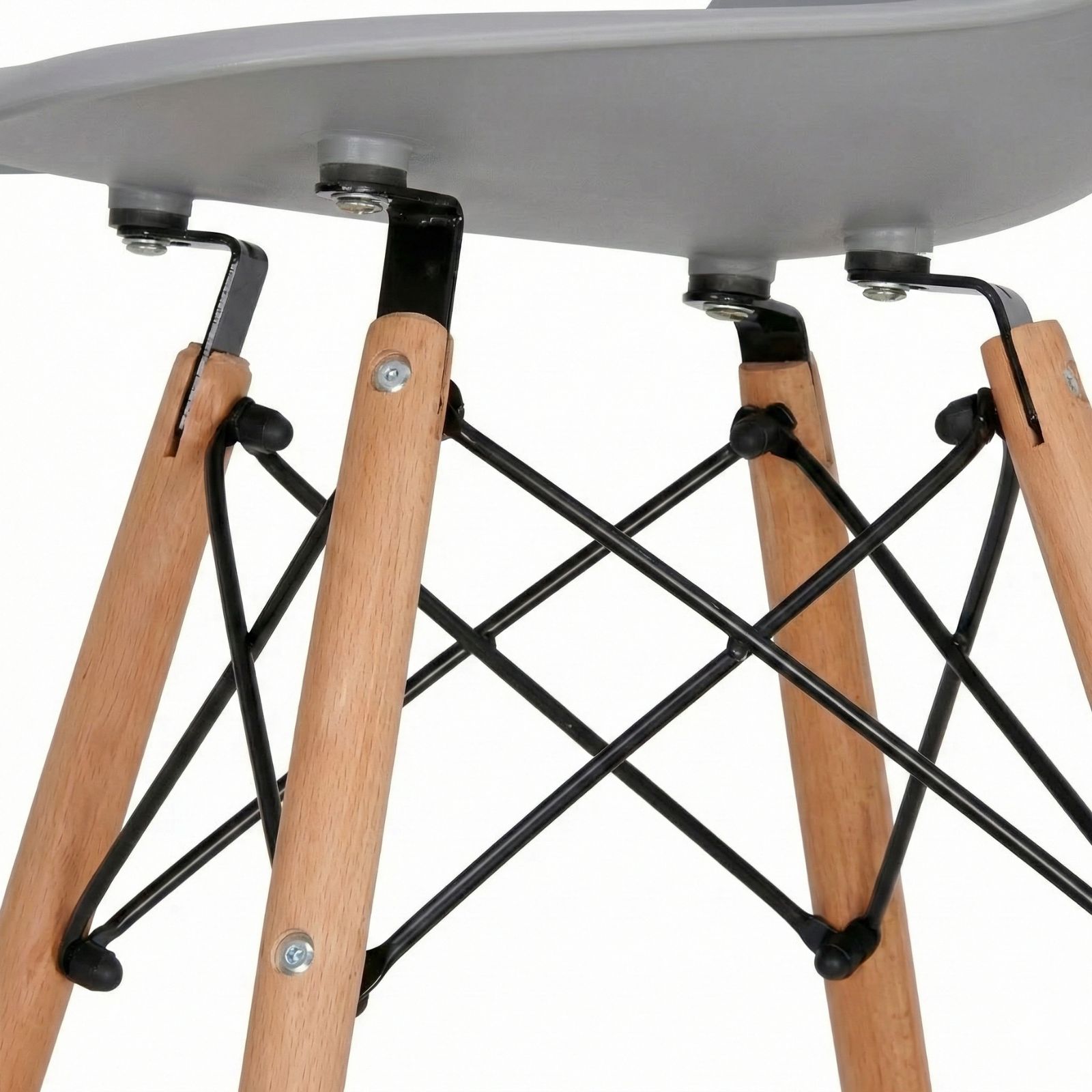 DASCK - Pack 2 Sillas Nórdicas Grises - Imagen 4