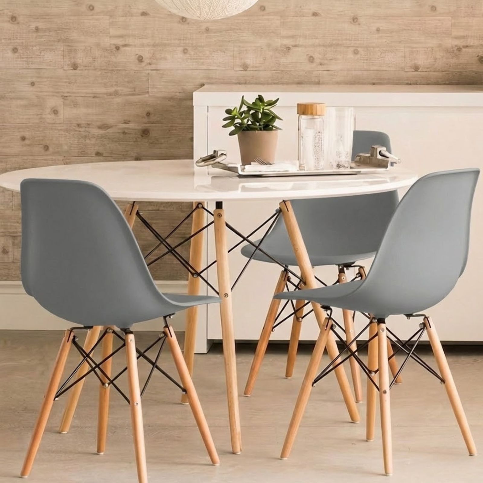 DASCK - Pack 2 Sillas Nórdicas Grises - Imagen 6