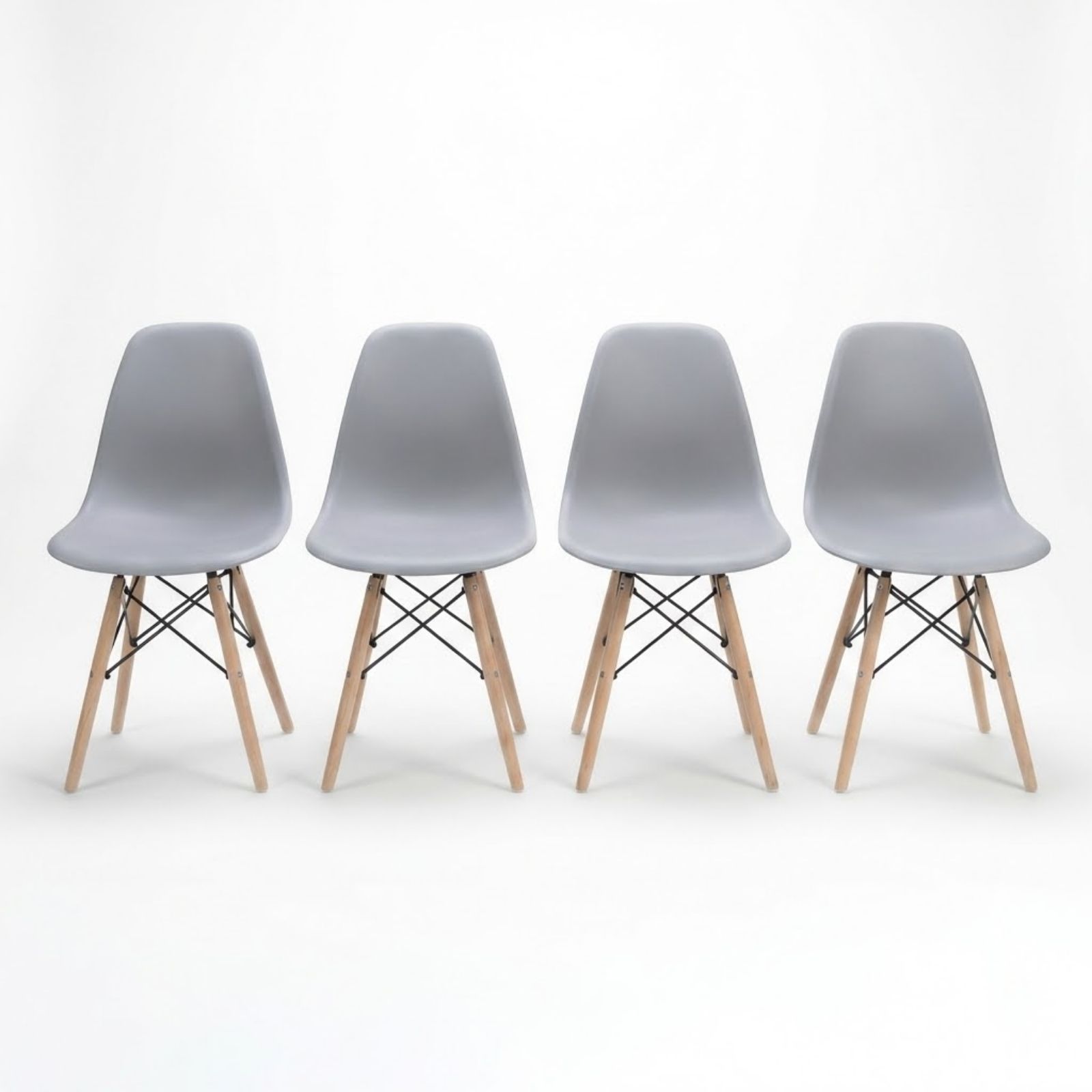 DASCK - Pack 2 Sillas Nórdicas Grises - Imagen 7