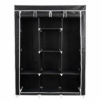 Armario Ropero de Tela Desmontable 128cm - Negro - DASCK