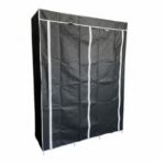 Armario Ropero de Tela Desmontable 128cm - Negro - DASCK - Imagen 2