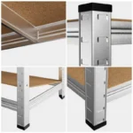 Pack 5 Estanterías Metálicas 180x90x40 cm - 875 kg c/u 4