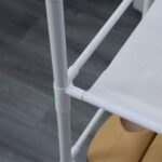 Mueble Recibidor Perchero con Zapatero 5 Baldas - Blanco - DASCK - Imagen 2