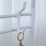 Mueble Recibidor Perchero con Zapatero 5 Baldas - Blanco - DASCK - Imagen 5