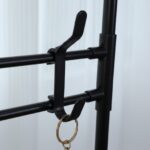 Mueble Recibidor Perchero con Zapatero 5 Baldas - Negro - DASCK - Imagen 5