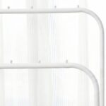 Perchero Burro Doble Metálico con Estante 110cm - Blanco - DASCK - Imagen 3