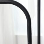 Perchero Burro Doble Metálico con Estante 110cm - Negro - DASCK - Imagen 5