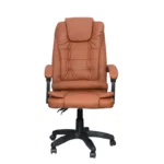 Sillón de Oficina Reclinable Cuero Sintético - Marrón 2